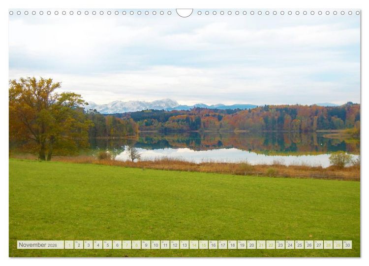 Produktbild: Wundersch&ouml;nes Oberbayern (Wandkalender 2026 DIN A3 quer), CALVENDO Monatskalender