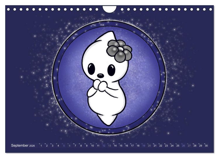 Produktbild: Geister Sternzeichen (Wandkalender 2026 DIN A4 quer), CALVENDO Monatskalender