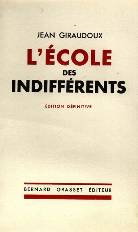 Produktbild: L'&eacute;cole des indiff&eacute;rents