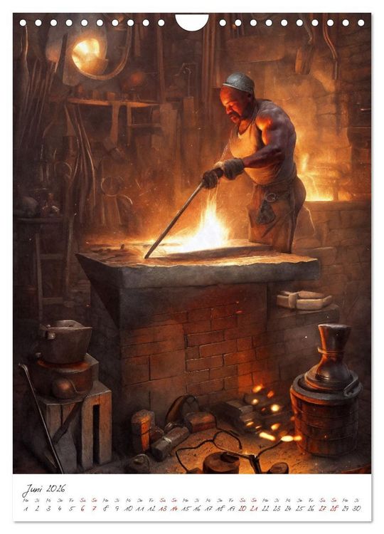 Produktbild: Dark Fantasy Art - Zeit der Helden (Wandkalender 2026 DIN A4 hoch), CALVENDO Monatskalender