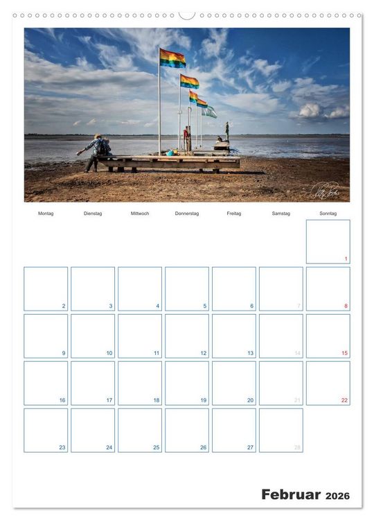 Produktbild: Friesland - Nordseebad Dangast (hochwertiger Premium Wandkalender 2026 DIN A2 hoch), Kunstdruck in Hochglanz