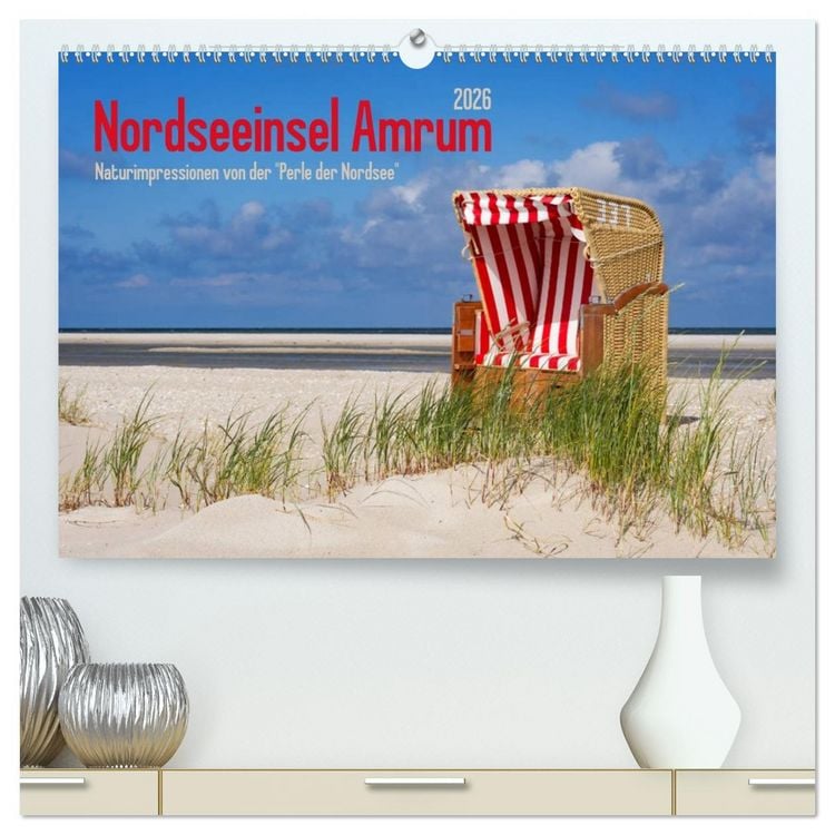 Produktbild: Nordseeinsel Amrum (hochwertiger Premium Wandkalender 2026 DIN A2 quer), Kunstdruck in Hochglanz