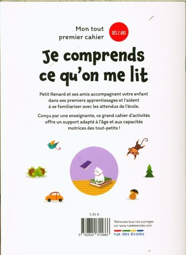 Produktbild: Mon tout premier cahier : je comprends ce qu'on me lit : d&egrave;s 2 ans