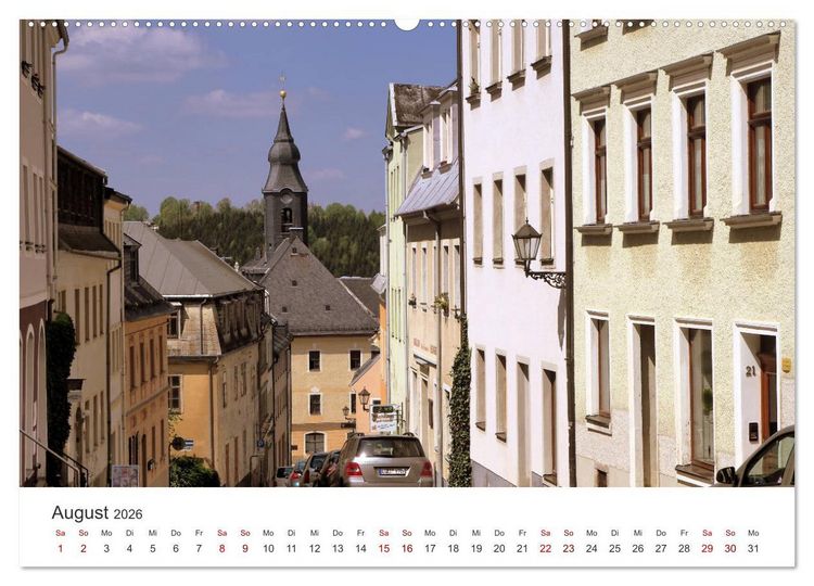Produktbild: Annaberg - Hauptstadt des Erzgebirges (hochwertiger Premium Wandkalender 2026 DIN A2 quer), Kunstdruck in Hochglanz