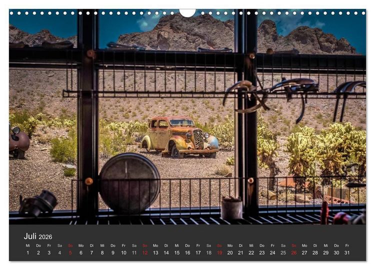 Produktbild: Vergessene Zeitzeugen entlang der Route 66 (Wandkalender 2026 DIN A3 quer), CALVENDO Monatskalender