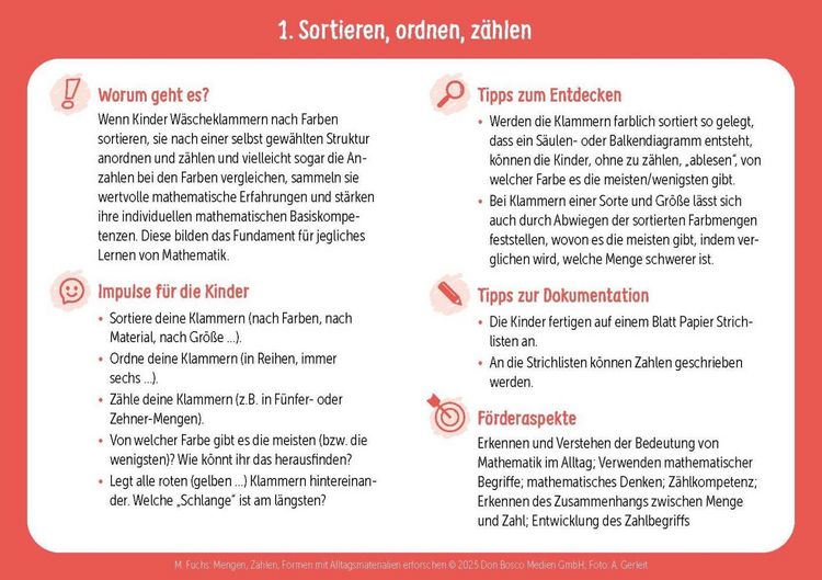 Produktbild: Mengen, Zahlen, Formen mit Alltagsmaterialien erforschen