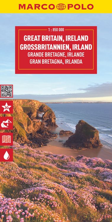 Produktbild: MARCO POLO Reisekarte Gro&szlig;britannien, Irland 1:850.000
