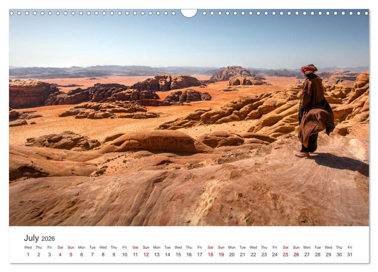Produktbild: Jordan Sand, Stone and Salt (Wall Calendar 2026 DIN A3 landscape), CALVENDO 12 Month Wall Calendar