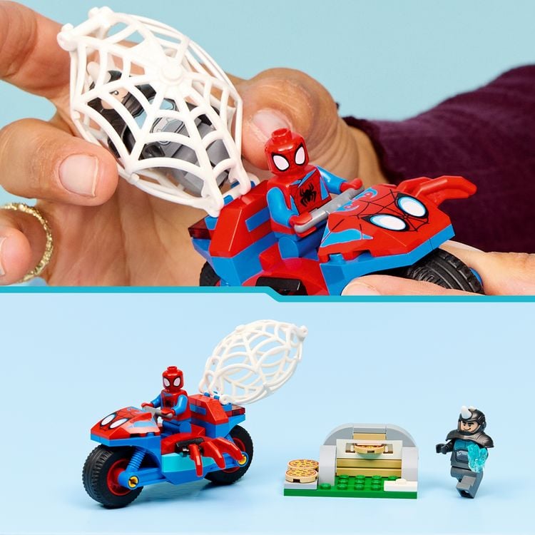 Produktbild: LEGO ǀ Marvel 11206 Spidey auf Motorrad vs. Rhino, Lernspielzeug ab 4