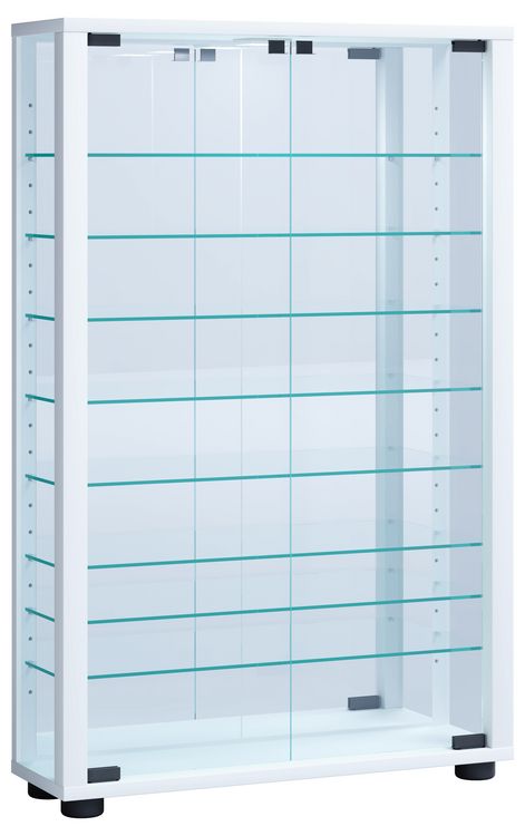 Produktbild: Glas Stand Vitrine Sammelvitrine Lumo Mini Spiegel