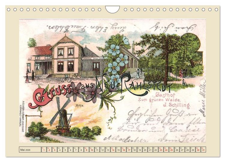 Produktbild: Gru&szlig; aus Alt-Rahlstedt (Wandkalender 2026 DIN A4 quer), CALVENDO Monatskalender