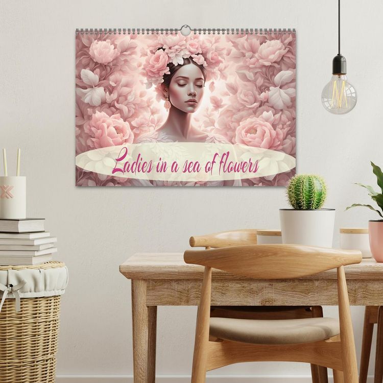 Produktbild: Ladies in a sea of flowers (Wall Calendar 2026 DIN A3 landscape), CALVENDO 12 Month Wall Calendar