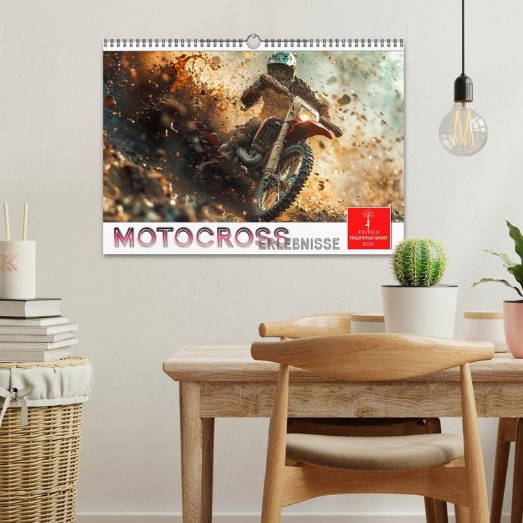 Produktbild: Motocross Erlebnisse (Wandkalender 2026 DIN A3 quer), CALVENDO Monatskalender