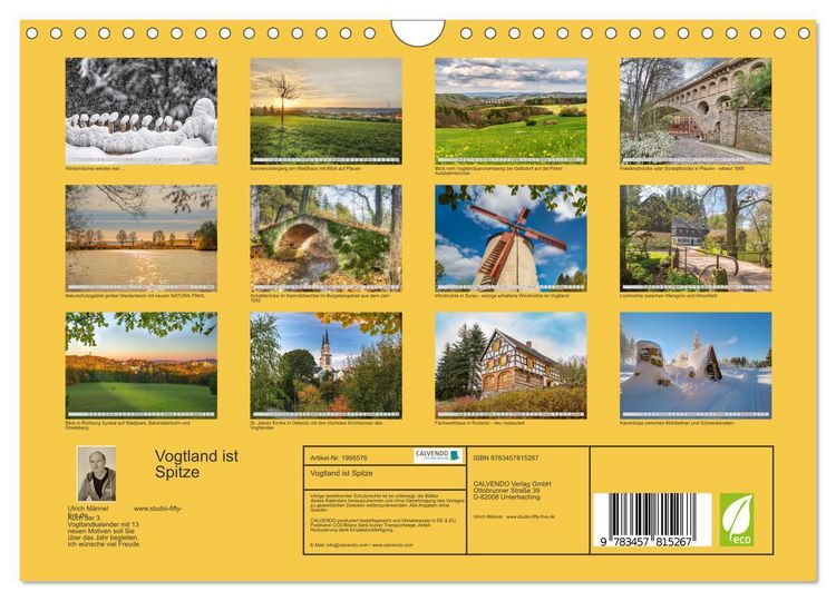 Produktbild: Vogtland ist Spitze (Wandkalender 2026 DIN A4 quer), CALVENDO Monatskalender
