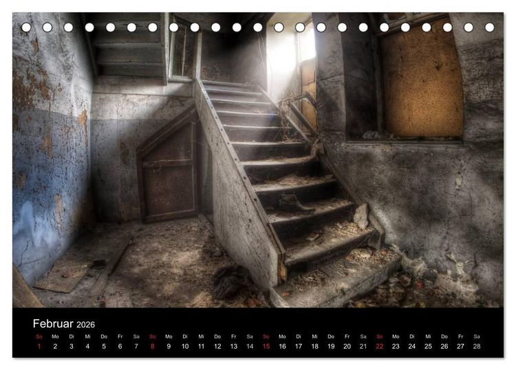 Produktbild: Lost Places - Verlassene Orte (Tischkalender 2026 DIN A5 quer), CALVENDO Monatskalender