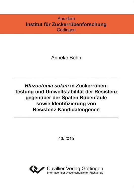Produktbild: Rhizoctonia solani in Zuckerrüben