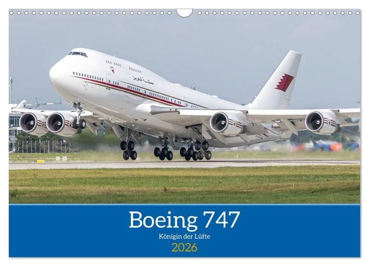 Produktbild: Boeing 747 Kalender (Wandkalender 2026 DIN A3 quer), CALVENDO Monatskalender