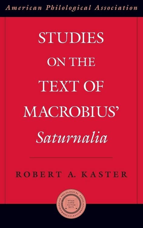 Produktbild: Studies on the Text of Macrobius' Saturnalia