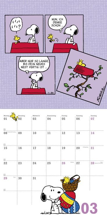 Produktbild: Peanuts Broschurkalender