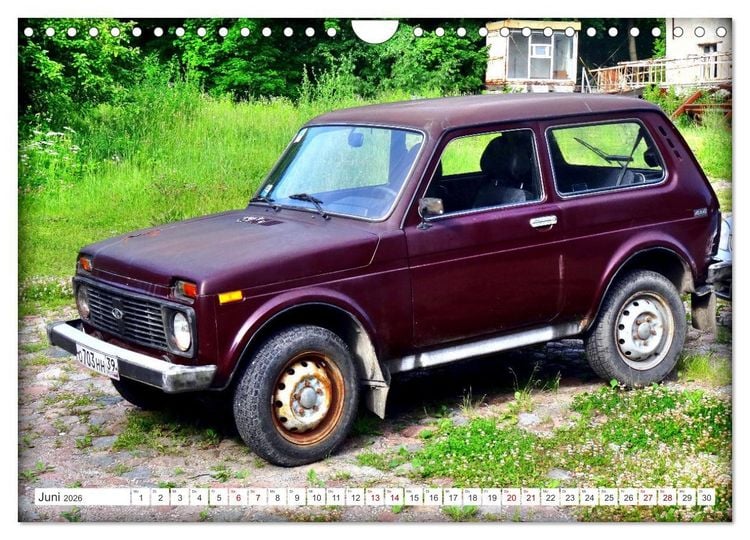 Produktbild: LADA NIVA - 4x4 aus der UdSSR (Wandkalender 2026 DIN A4 quer), CALVENDO Monatskalender