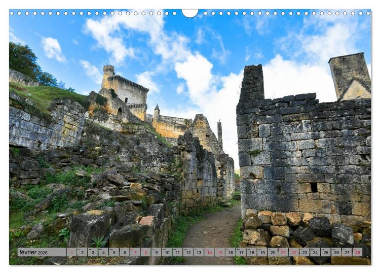 Produktbild: La beaut&eacute; de la Dordogne &ndash; Ancienne et mystique (Calendrier mural 2026 DIN A3 vertical), CALVENDO calendrier mensuel