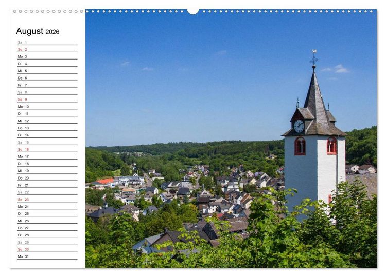 Produktbild: Der Westerwald (hochwertiger Premium Wandkalender 2026 DIN A2 quer), Kunstdruck in Hochglanz