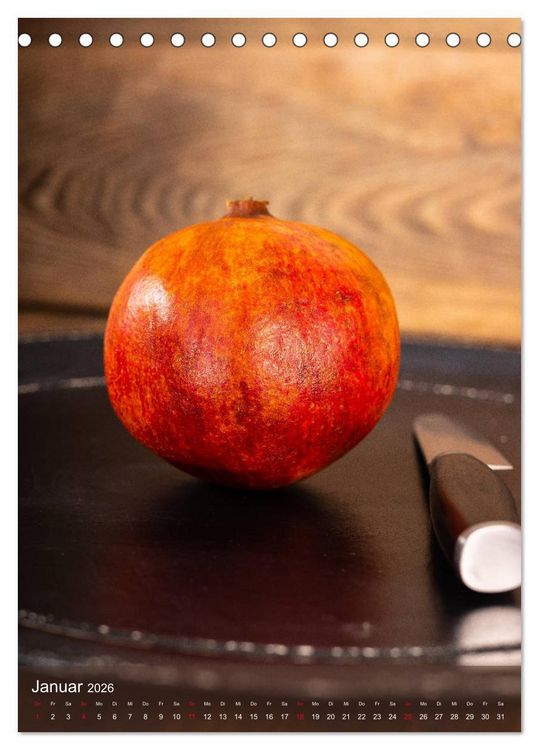 Produktbild: Granatapfel (Tischkalender 2026 DIN A5 hoch), CALVENDO Monatskalender