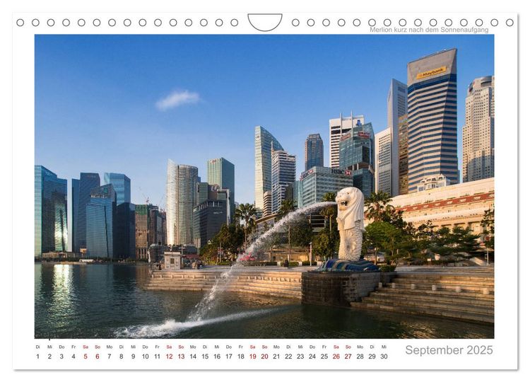 Produktbild: Singapur: Zwischen Wolkenkratzern und Superb&auml;umen (Wandkalender 2026 DIN A4 quer), CALVENDO Monatskalender