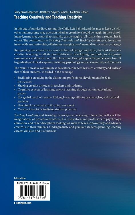 Produktbild: Teaching Creatively and Teaching Creativity