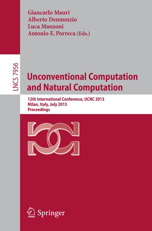 Produktbild: Unconventional Computation and Natural Computation