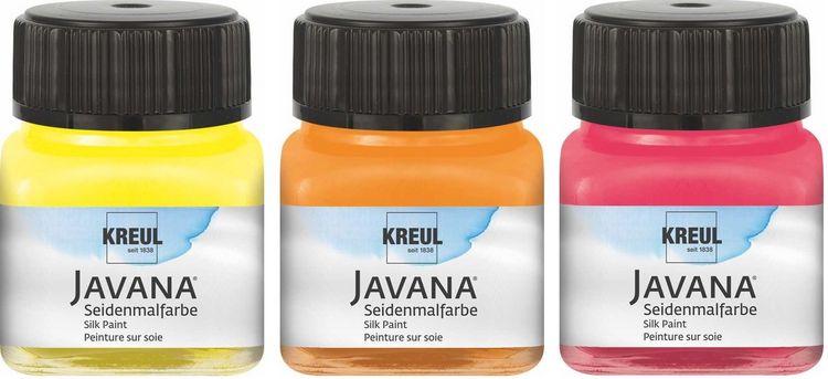 Produktbild: KREUL Javana Malen auf Seide, Starter Set mit 5 Seidenmalfarben &agrave; 20 ml