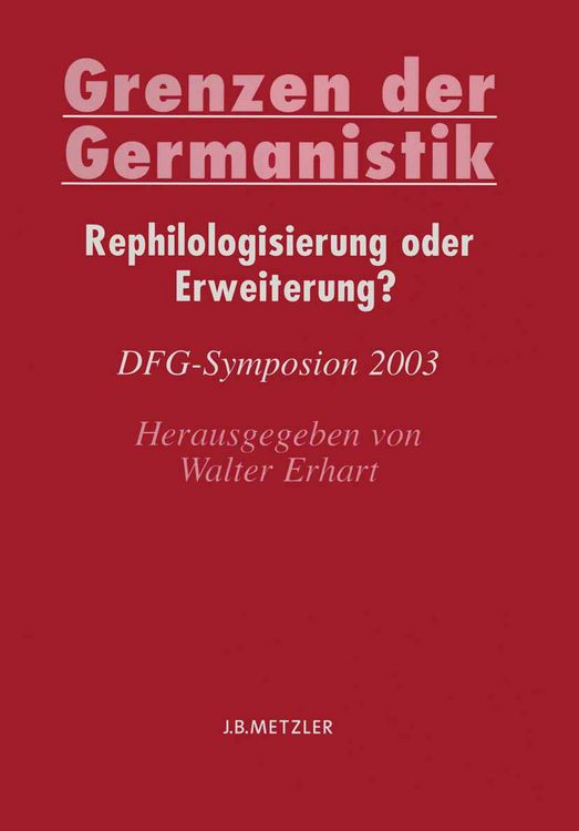 Produktbild: Grenzen der Germanistik
