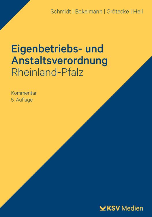 Produktbild: Eigenbetriebs- und Anstaltsverordnung Rheinland-Pfalz