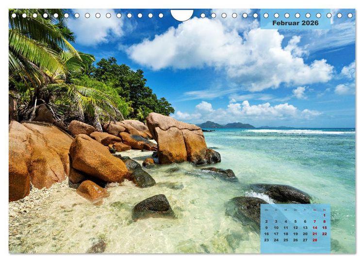Produktbild: Ein Paradies aus Sand und Meer (Wandkalender 2026 DIN A4 quer), CALVENDO Monatskalender