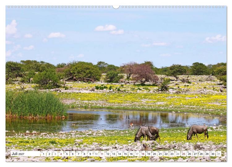 Produktbild: Namibia - Weite sp&uuml;ren (Wandkalender 2027 DIN A2 quer), CALVENDO Monatskalender