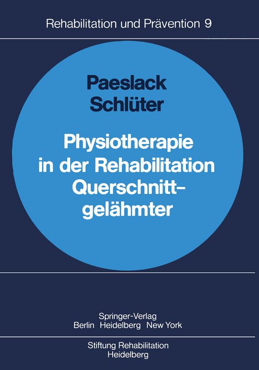 Produktbild: Physiotherapie in der Rehabilitation Querschnittgel&auml;hmter