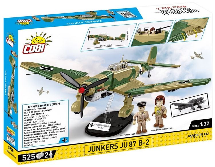 Produktbild: COBI Historical Collection 5748 - Junkers JU-87 B-2