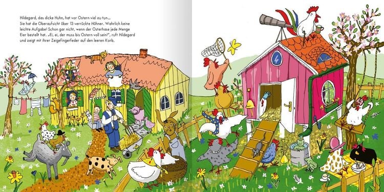 Produktbild: Hildegard, das dicke Huhn, hat vor Ostern viel zu tun