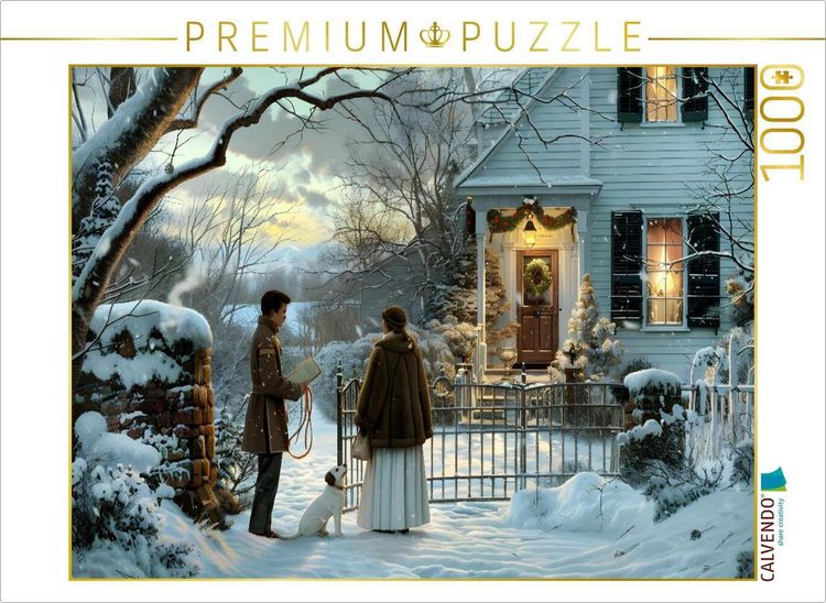 Produktbild: CALVENDO Puzzle Ein Motiv aus dem Kalender "B&uuml;cher, Liebe und ein kleiner Hund" | 1000 Teile Lege-Gr&ouml;&szlig;e 64x48cm Foto-Puzzle f&uuml;r gl&uuml;ckliche Stunden