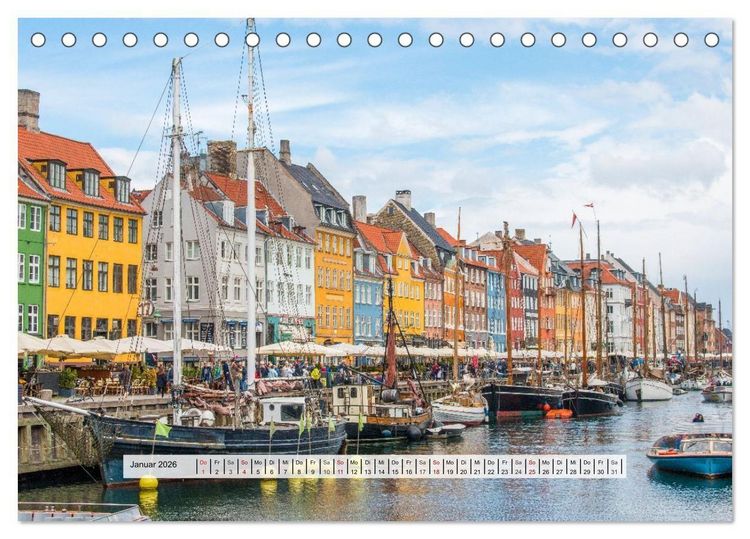 Produktbild: Kopenhagen &ndash; Wo Geschichte lebt (Tischkalender 2026 DIN A5 quer), CALVENDO Monatskalender
