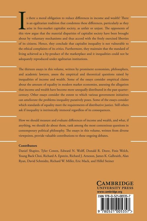 Produktbild: Should Differences in Income and Wealth Matter?