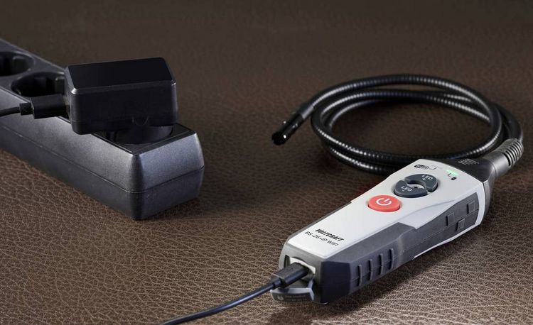 Produktbild: VOLTCRAFT BS-26+IP WIFI Endoskop Sonden-&Oslash;: 9mm Sonden-L&auml;nge: 1m