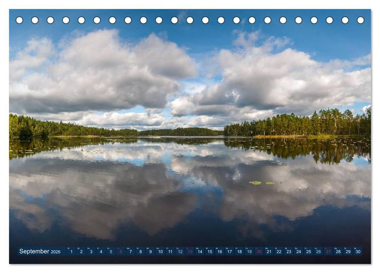 Produktbild: Suomi &ndash; Finnland (Tischkalender 2026 DIN A5 quer), CALVENDO Monatskalender