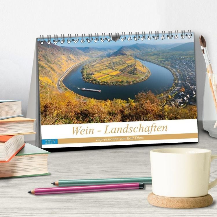 Produktbild: Wein - Landschaften (Tischkalender 2027 DIN A5 quer), CALVENDO Monatskalender