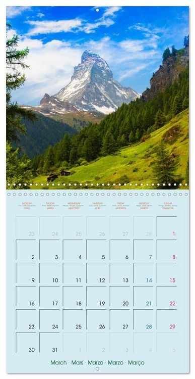 Produktbild: Discover Zermatt - Matterhorn - Switzerland (Wall Calendar 2026 12 &times; 12 Inch) CALVENDO 12 Month Wall Calendar