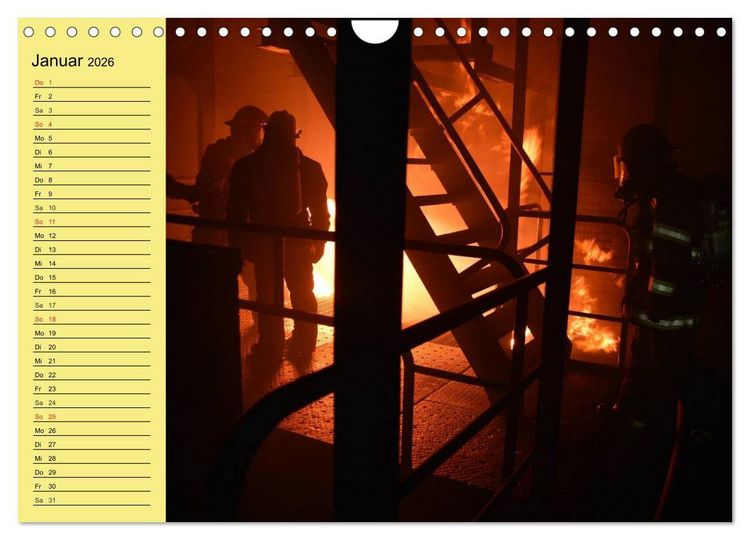 Produktbild: Die Feuerwehr. U.S. Firefighter im Einsatz (Wandkalender 2026 DIN A4 quer), CALVENDO Monatskalender