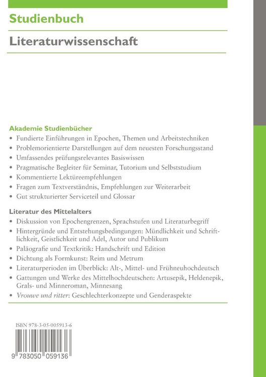 Produktbild: Literatur des Mittelalters