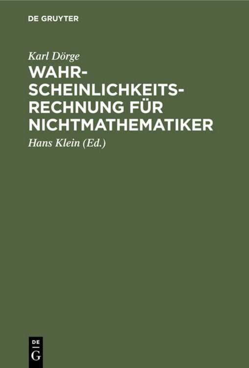 Produktbild: Wahrscheinlichkeitsrechnung f&uuml;r Nichtmathematiker