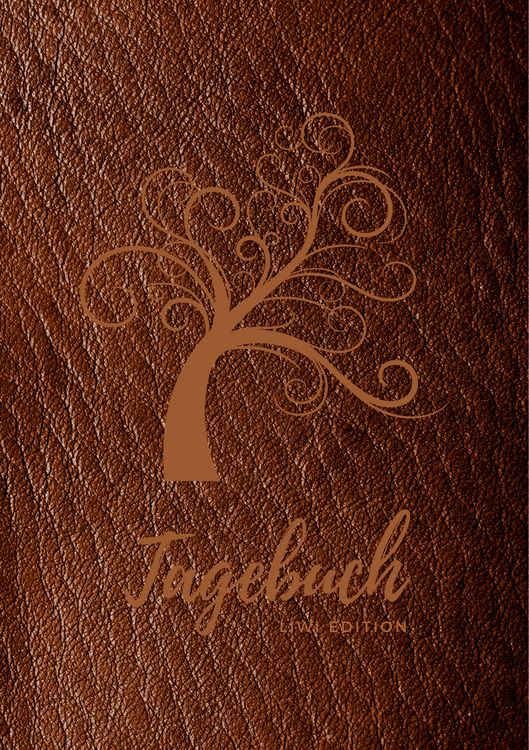 Produktbild: Tagebuch f&uuml;r M&auml;nner und Frauen - A5 liniert - 100 Seiten 90g/m&sup2; - Soft Cover Lebensbaum braun