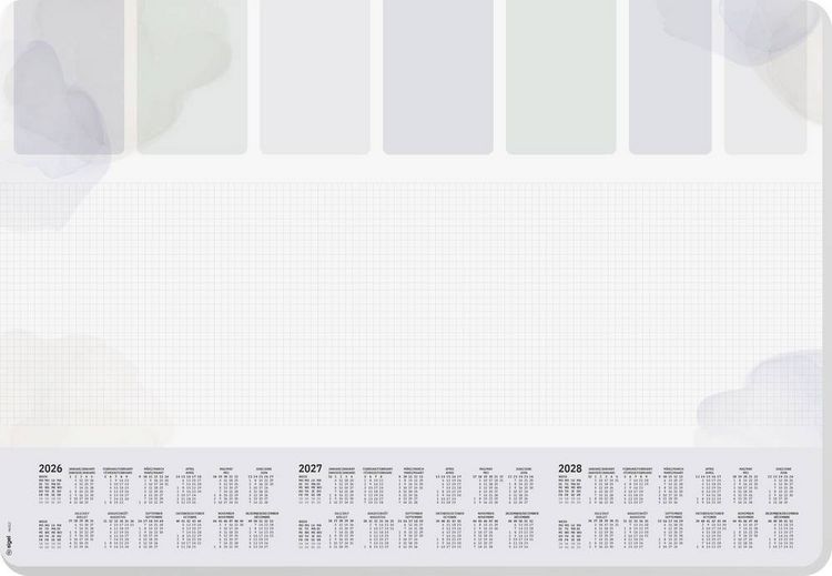 Produktbild: Sigel H6312 Schreibunterlage Papier Wochenplan kariert (B x H) 59.50 cm x 41 cm 2026, 2027, 2028 30 Blatt